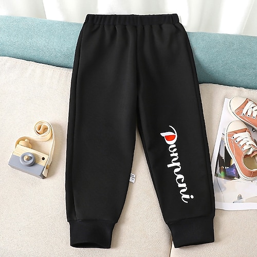 

Kids Unisex Pants Letter Active Casual 3-10 Years Winter Pear White Magic black Klein Blue