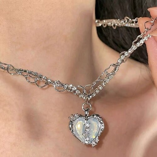 

1PC Necklace For Women's Halloween Sport Gift Alloy Classic Heart