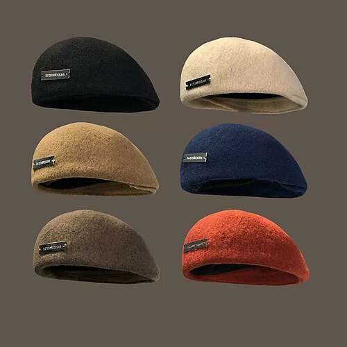 

Autumn Winter Soft Warm Beret British Retro Painter Cap Fashion Women's Hats