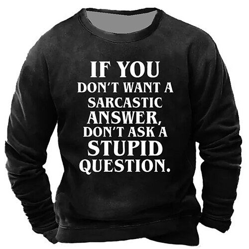

Men's Unisex Sweatshirt Pullover Navy Blue Black Crew Neck Letter Graphic Prints Print Daily Sports Holiday 3D Print Streetwear Designer Casual Clothing Apparel Hoodies Sweatshirts Long Sleeve