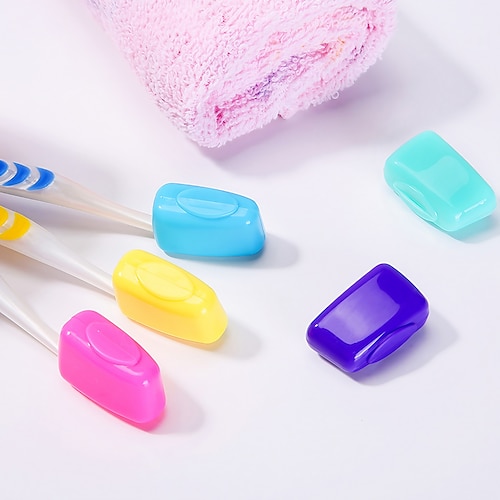 

5Pcs/set Toothbrush Headgear Colorful Portable Tooth brush Cover Tooth Brush Head Cleaner Protector For Travel Hiking Camping