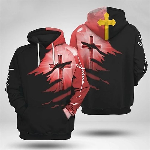 

Hombre Unisexo Sudadera Con Capucha Rojo Con Capucha Caballeros templarios Estampados Cruz Estampado Diario Deportes Impresión 3D Ropa de calle Design Casual Primavera Otoño Ropa Sudaderas con