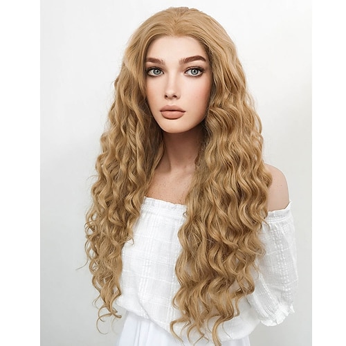 

Game of Thrones Cersei Lannister Long Curly Golden Blonde Cosplay Party Wigs