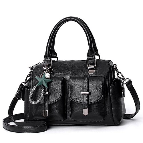 

Bag Women 2022 New Fashion Handbag Korean Version Soft Leather Large Capacity Middle-Aged Mother Shoulder Bag One Piece