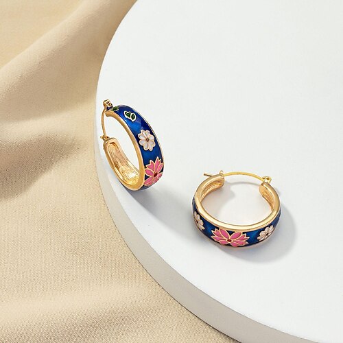 

Hoop Earrings For Women's Daily Alloy Vintage Style