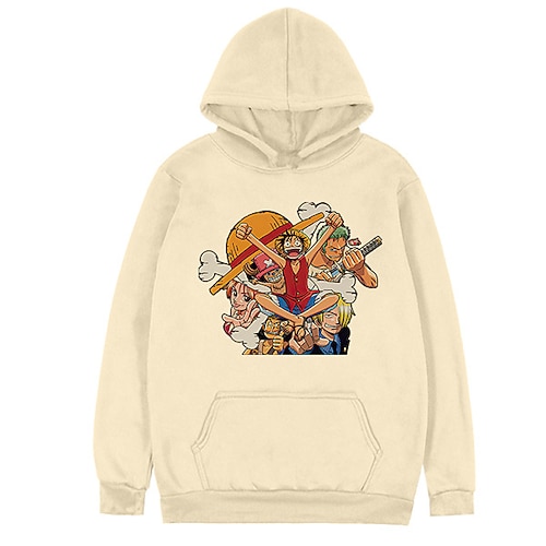 

Inspired by One Piece Monkey D. Luffy Hoodie Anime 100% Polyester Anime Front Pocket Graphic Hoodie For Men's / Women's / Couple's