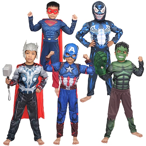 

Superhéroes Capitan America Casco Accesorios Baile de Máscaras Chico Chica Cosplay de película Cosplay Fiesta de disfraces Verde Gris Azul Oscuro Zentai Mascarada Poliéster