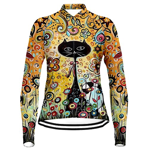 

21Grams Mujer Maillot de Ciclismo Manga Larga Bicicleta Camiseta con 3 bolsillos traseros MTB Bicicleta Montaña Ciclismo Carretera Transpirable Secado rápido Dispersor de humedad Bandas Reflectantes