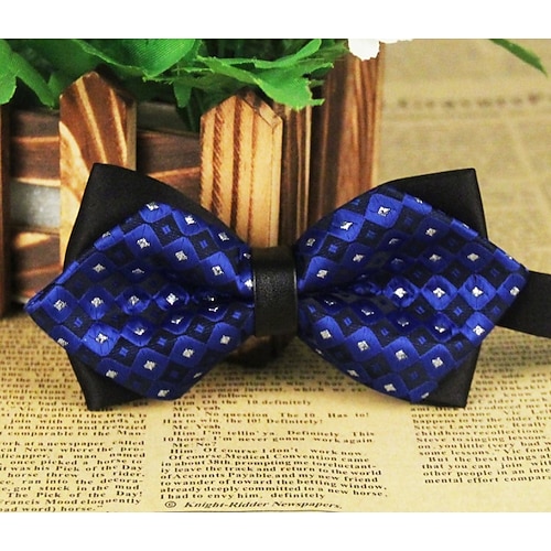 

Men's Bow Tie Wedding Print Geometric Formal Party Evening Professional