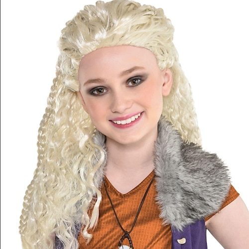 

Party City Addison Wig Halloween Costume Accessory for Girls Disneys Zombies 2 One Size with Long Blond Waves