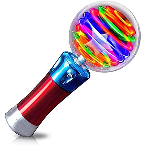 

Creativity Light Up Magic Ball Toy Wand for Kids - Flashing LED Wand for Boys and Girls - Thrilling Spinning Light Show Fun Gift or Birthday Party Favor - Classroom Prizes