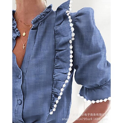 

Spot 2021 European And American New Imitation Denim Shirts