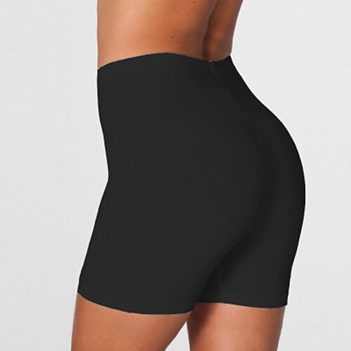 

Women's Yoga Shorts High Waist Yoga Fitness Gym Workout Bottoms Dark Grey White Black Sports Activewear Stretchy / Athletic / Athleisure