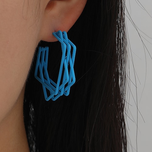 

1 Pair Earrings For Women's Birthday Daily Festival Alloy Geometrical Holiday Fashion Birthday
