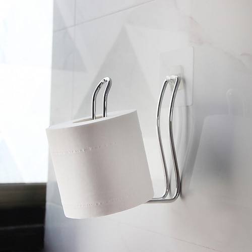 

Door Back Wrought Iron Hook Paper Holder Bathroom Kitchen Cabinet Roll Paper Holder Toilet Toilet Paper Holder Hanging Toilet Paper Towel Holder