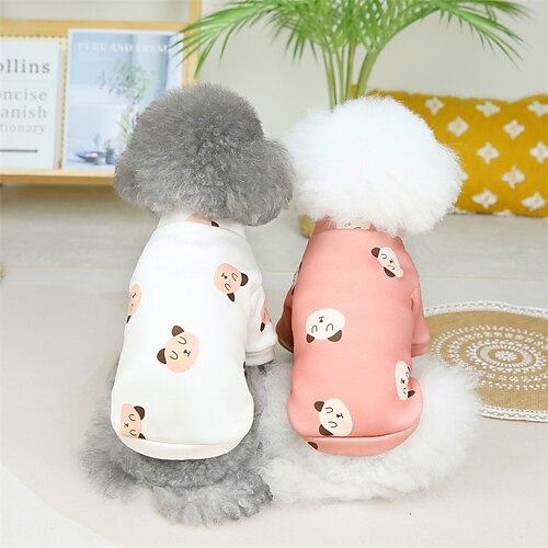 

Dog Cat Sweatshirt Animal Solid Colored Cute Sweet Dailywear Casual Daily Winter Dog Clothes Puppy Clothes Dog Outfits Soft White Pink Red Costume for Girl and Boy Dog Cotton S M L XL 2XL