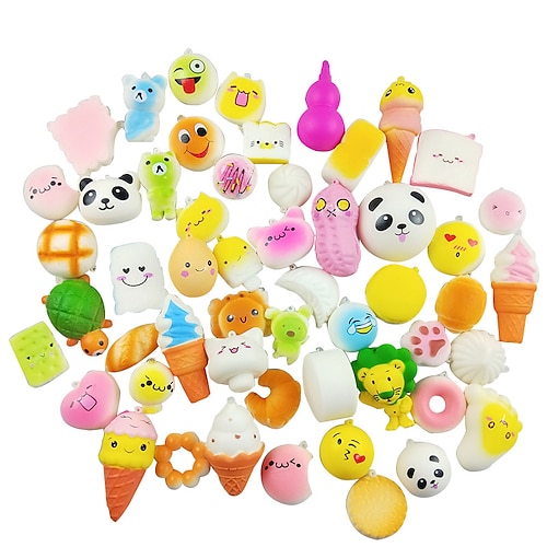 

Finger Toy Squishies Jumbo Squishies Sensory Fidget Toy Stress Reliever 10 pcs Portable Gift Cute Stress and Anxiety Relief Durable Non-toxic Slow Rising For Teen Adults' Men Boys and Girls Christmas