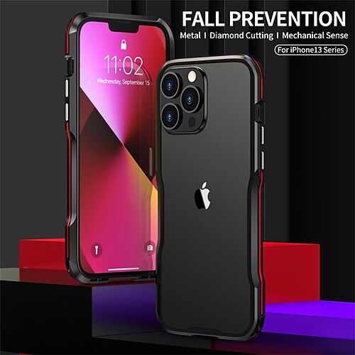 

For iPhone 13 12 Pro Max 13 12 Mini Case Shockproof Armor Metal Bumper Aluminum Case Cover