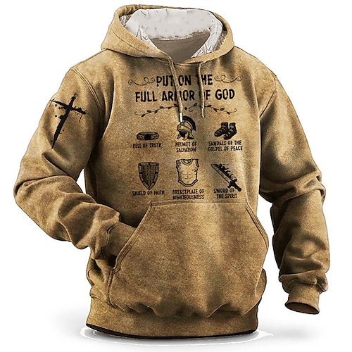 

Men's Unisex Pullover Hoodie Sweatshirt Brown Hooded Graphic Prints Print Daily Sports 3D Print Streetwear Designer Casual Spring Fall Clothing Apparel Hoodies Sweatshirts Long Sleeve