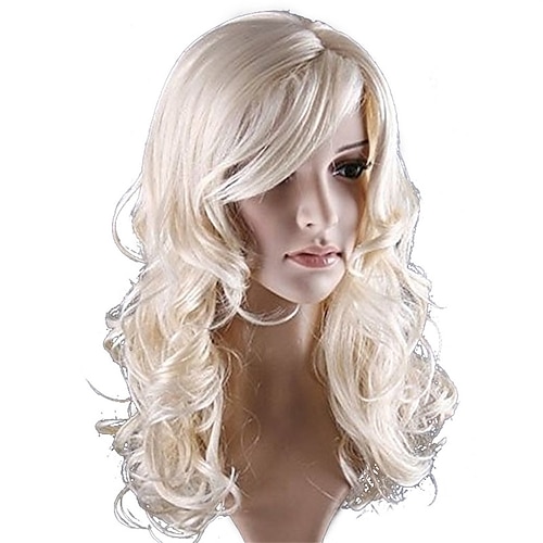 

Wig European Beauty Middle Parted Long Curly Hair Ladies Wig Chemical Fiber Headgear Wig