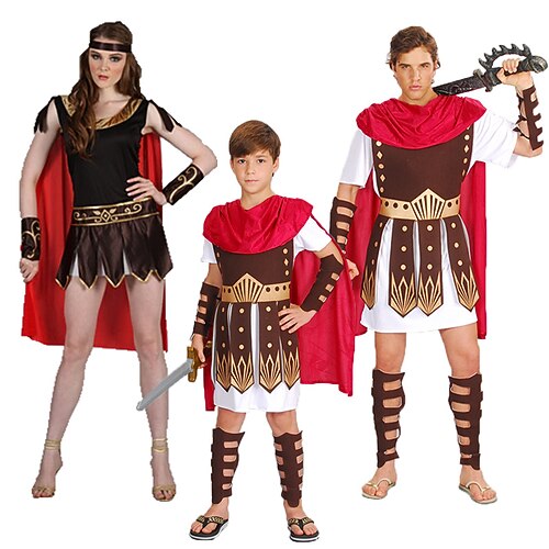 

Cosplay Aladdin Outfits Couples' Costumes Family Costume Unisex Movie Cosplay Cosplay Costume Party Brown Costume Halloween Carnival Masquerade Polyester