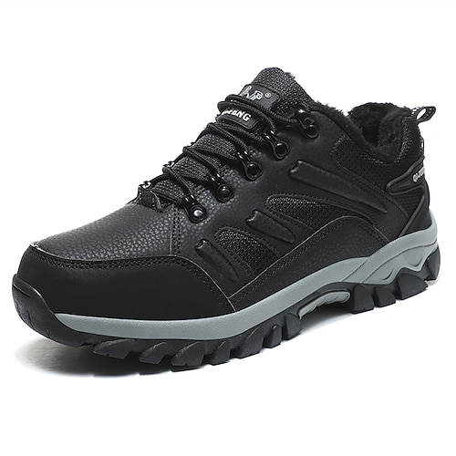 

Homme Basket Look Sportif Bottes de randonnée Doublure Polaire Sportif Casual Extérieur du quotidien Randonnée Polyuréthane Noir Bleu de minuit Gris Hiver Automne