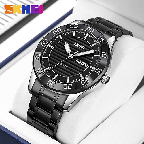 

SKMEI Quartz Watch for Men Analog Quartz Formal Style Modern Style Stylish Formal Style Waterproof Calendar Large Dial Alloy Alloy Classic Theme Fashion