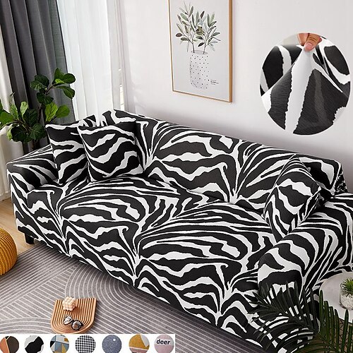 

Sofa Cover Geometric / Striped Printed Polyester Slipcovers