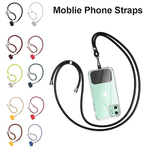 

Universal Mobile Lanyard Anti-lost Lanyard Strap Adjustable Detachable Phone Crossbody Hanging Neck Rope Phone Safety Tether