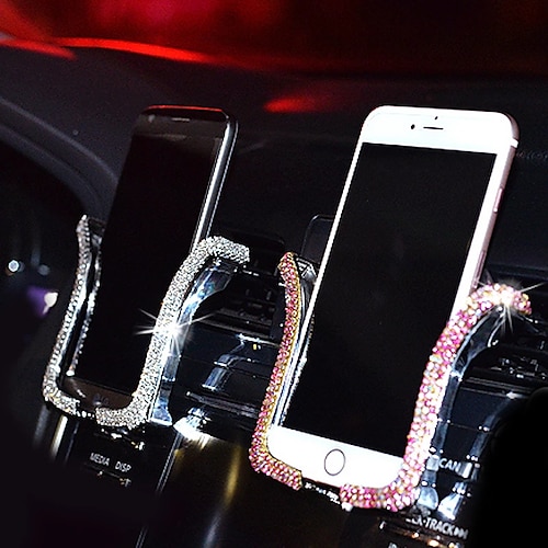 

StarFire Universal Car Phone Holder with Bing Crystal Rhinestone Car Air Vent Mount Clip Cell Phone Holder for iPhone Samsung Car Holder