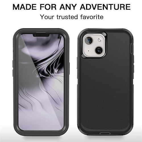 

AICase for iPhone 13 Case/iPhone 14 Case with Glass Screen ProtectorHeavy Duty Protective Phone Case Military Grade Full Body Protection Shockproof/Dustproof/Drop Proof Rugged Tough Durable Cover