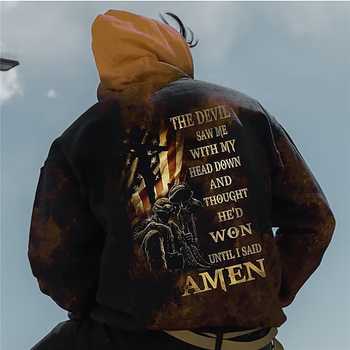 

Hombre Unisexo Sudadera Con Capucha Café Con Capucha Letra Estampados Bandera Estampado Diario Deportes Impresión 3D Ropa de calle Design Casual Primavera Otoño Ropa Sudaderas con capucha Sudaderas