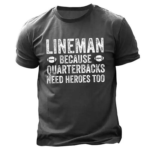

Men's Unisex T shirt Tee Letter Graphic Prints Crew Neck Black Gray Army Green Navy Blue Short Sleeve 3D Print Outdoor Street Print Tops Sports Designer Casual Big and Tall / Summer / Summer