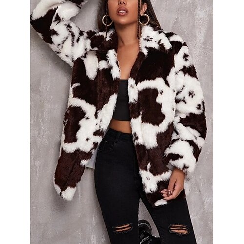 

Shawl & Wrap Shawls Women's Wrap Keep Warm Princess Long Sleeve Faux Fur Wedding Wraps With Splicing For Party Fall & Winter