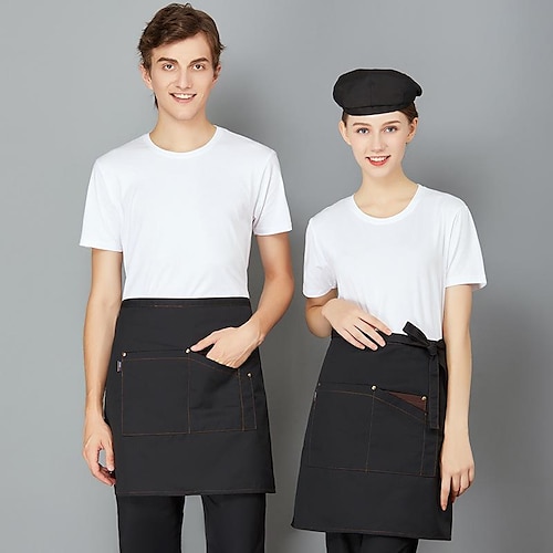 

Half-Length Apron Full-Body Cotton Waterproof Household Custom-Made Children'S Waiter Coffee Shop Milk Tea Shop Hotel Universal