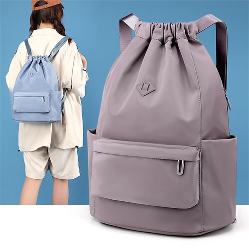

School Backpack Bookbag Solid Color for Student Men Women Water Resistant Wear-Resistant Breathable Oxford Cloth Canvas Nylon School Bag Back Pack Satchel 20.32 inch