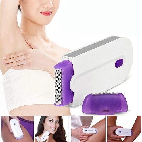 

Kit d'épilation professionnel indolore laser tactile épilateur usb rechargeable femmes corps visage jambe bikini main rasoir épilateur