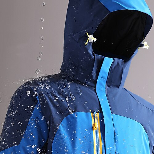 

Women's Hiking 3-in-1 Jackets Waterproof Hiking Jacket Rain Jacket Winter Outdoor Thermal Warm Waterproof Windproof Breathable Outerwear Winter Fleece Jacket Trench Coat Hunting Ski / Snowboard