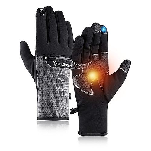 

Winter Gloves Bike Gloves Cycling Gloves Touch Gloves Winter Full Finger Gloves Anti-Slip Waterproof Windproof Warm Sports Gloves Mountain Bike MTB Outdoor Exercise Cycling / Bike Fleece Dark Navy