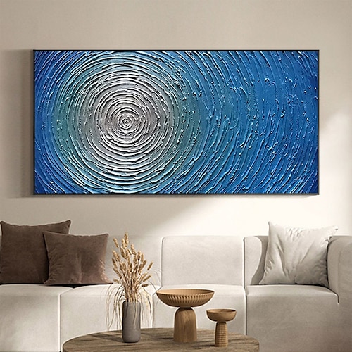 

Handmade Oil Painting Canvas Wall Art Decoration Abstract Landscape Painting Ripple for Home Decor Rolled Frameless Unstretched Painting