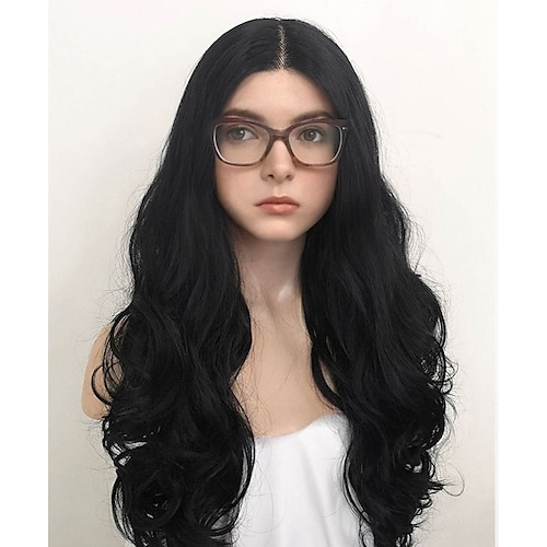

Stranger things Suzie Bingham Black Wavy Synthetic Wig LF110A