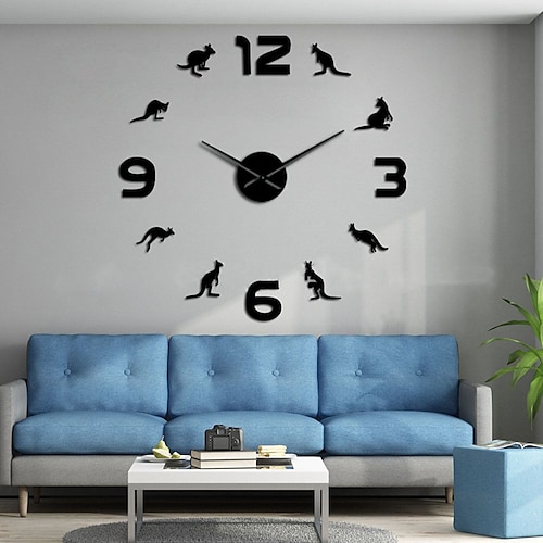 

Modern Style / DIY Acrylic / Plastic Irregular Classic Theme Indoor AA Batteries Powered Decoration Wall Clock Yes Mirror Polished No