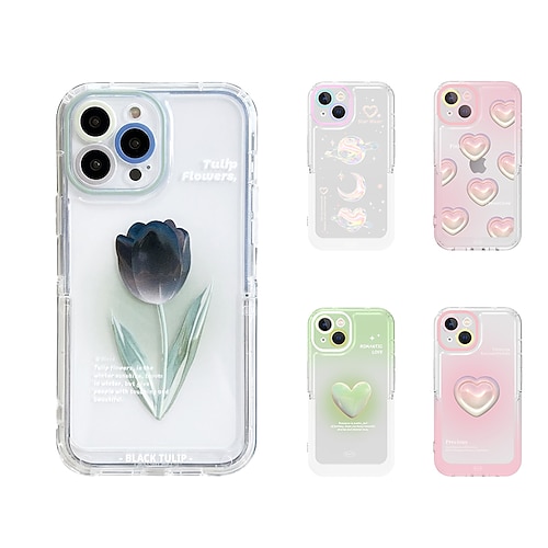 

Phone Case For Apple Classic Series iPhone 14 Pro Max iPhone 14 Pro iPhone 14 Plus iPhone 14 iPhone 13 Pro Max 12 11 Bumper Frame Portable with Stand Flower PC