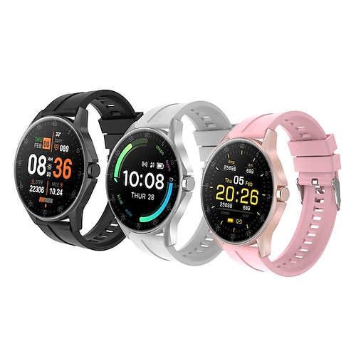 

696 L60PLUS Smart Watch 1.28 inch Smartwatch Fitness Running Watch Bluetooth Pedometer Call Reminder Sleep Tracker Compatible with Android iOS Women Men Hands-Free Calls Message Reminder IP 67 31mm