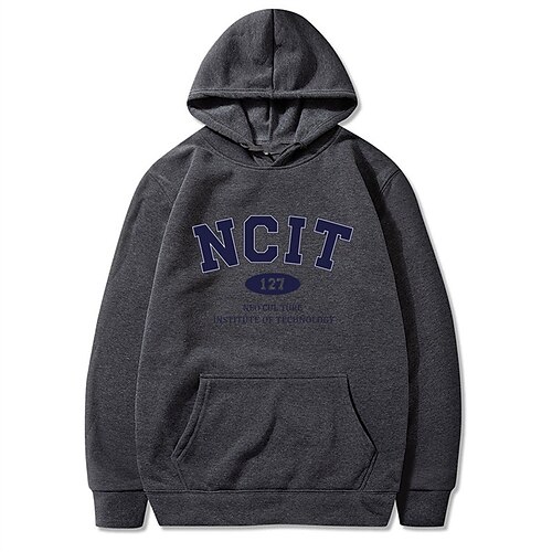 

Men's Hoodie Pullover Hooded Graphic Letter Front Pocket Print Daily Holiday Going out Hot Stamping Streetwear Casual Hoodies Sweatshirts Long Sleeve Wine Red Green / Winter / Fall / Winter