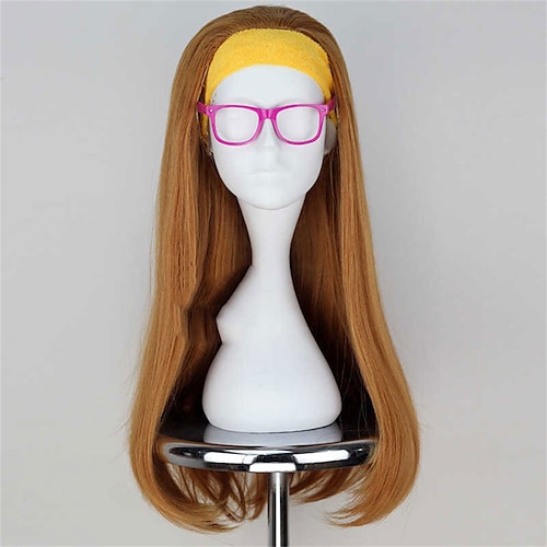 

Movie Honey Lemon Cartoon Big Hero 6 Honey Lemon Cosplay Wig Full and Thick for Women Natural Color Hair