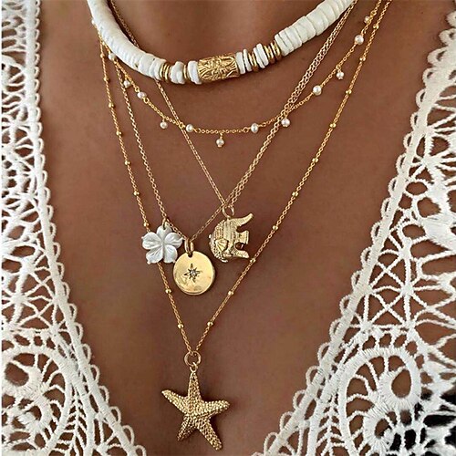 

Women's necklace Fashion Outdoor Elephant Necklaces