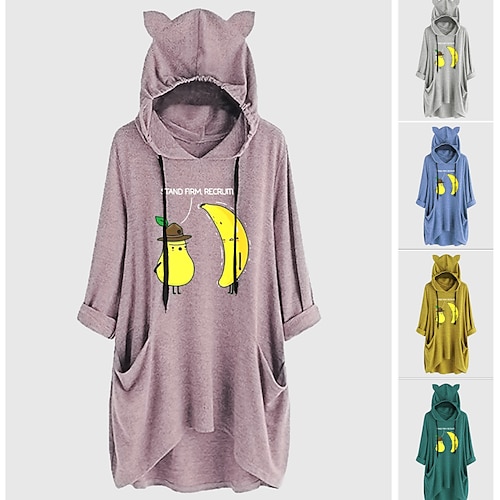 

Inspired by Ah My Goddess Cat Ear Hoodie T-shirt Sweatshirt Animal Graphic Hoodie For Women's Girls' Adults' Hot Stamping Spandex Homecoming Vacation