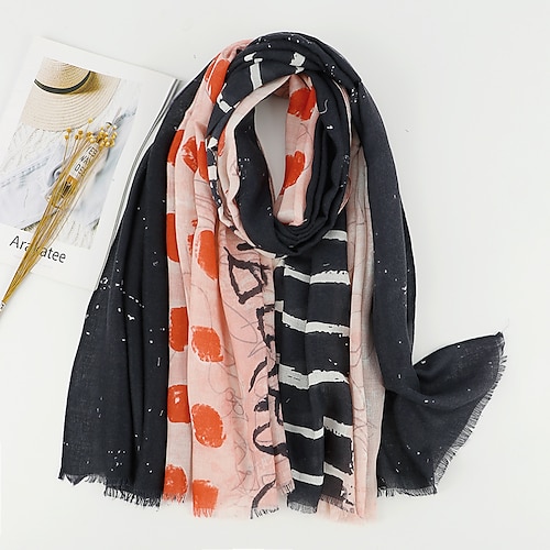 

Fashion Long Shawl Geometry Scarf Lady Print Soft Stole Party Accessories