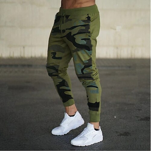

Men's Sweatpants Running Pants Drawstring Bottoms Athletic Athleisure Breathable Moisture Wicking Soft Fitness Gym Workout Running Sportswear Activewear Dark Grey Green Blue / Micro-elastic